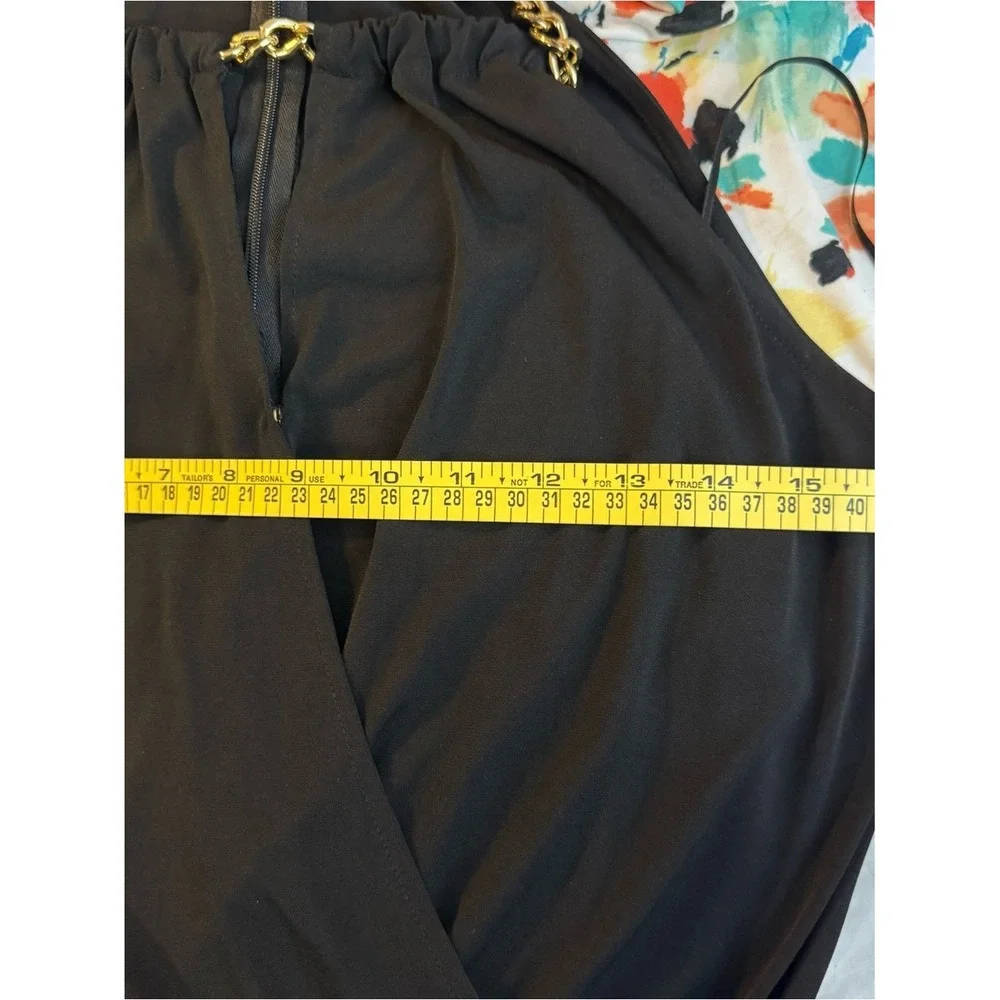 Michael Kors Black Chain-Detail Top‎